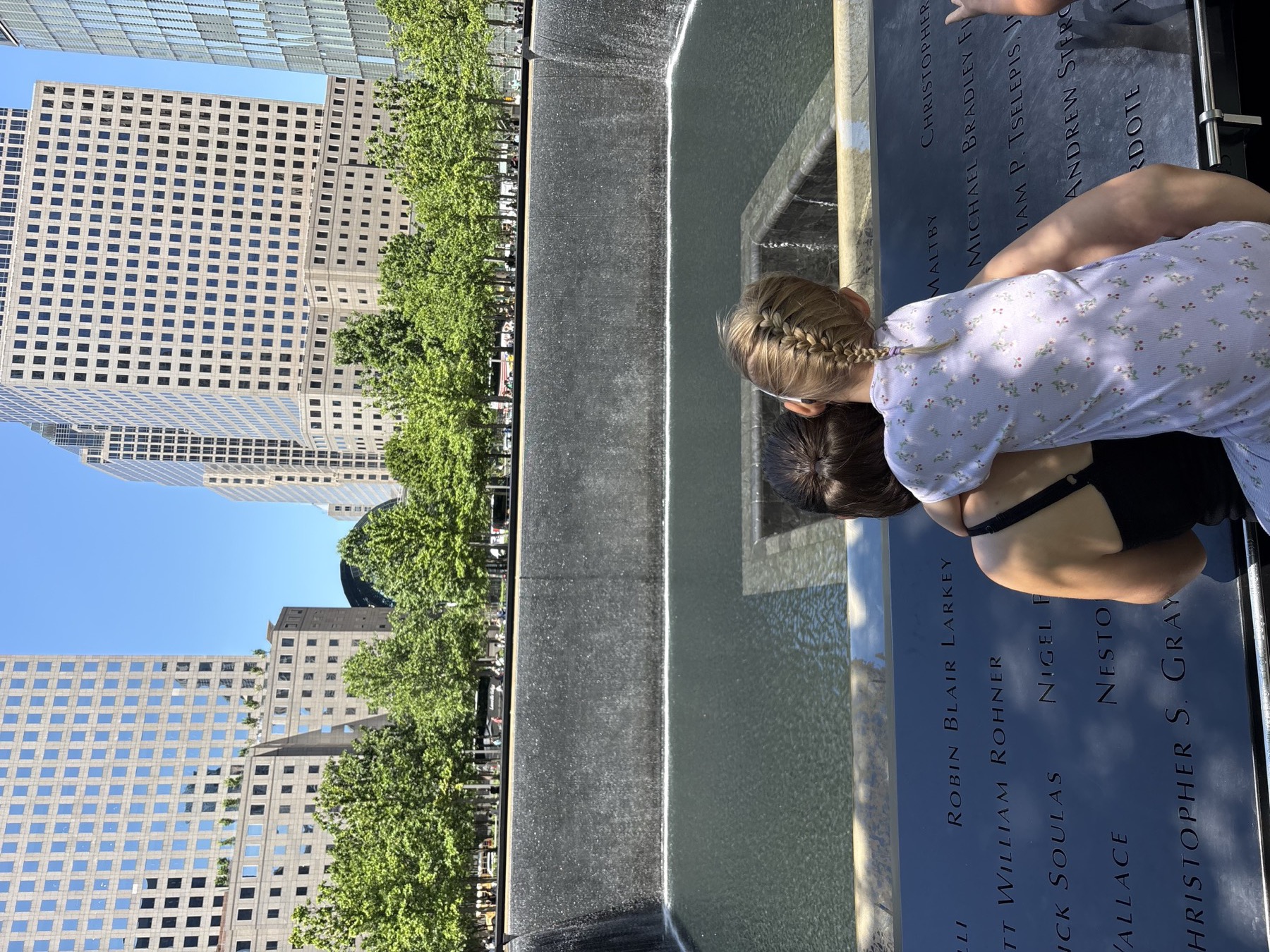 The 9/11 Memorial, where the city shifts tone completely and everyone slows down for a minute